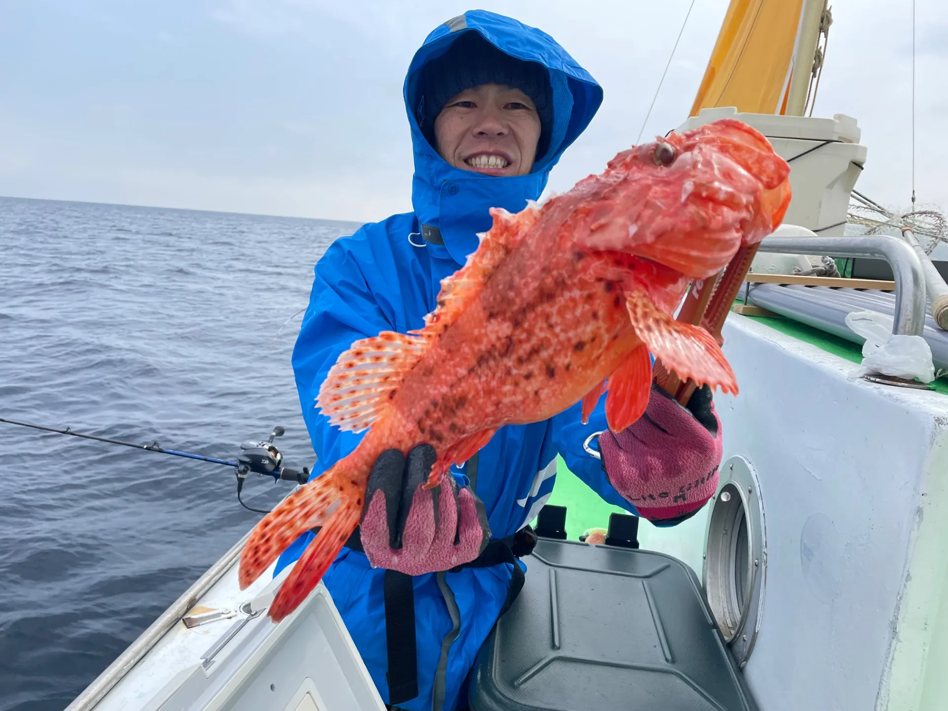 アマダイ船にて